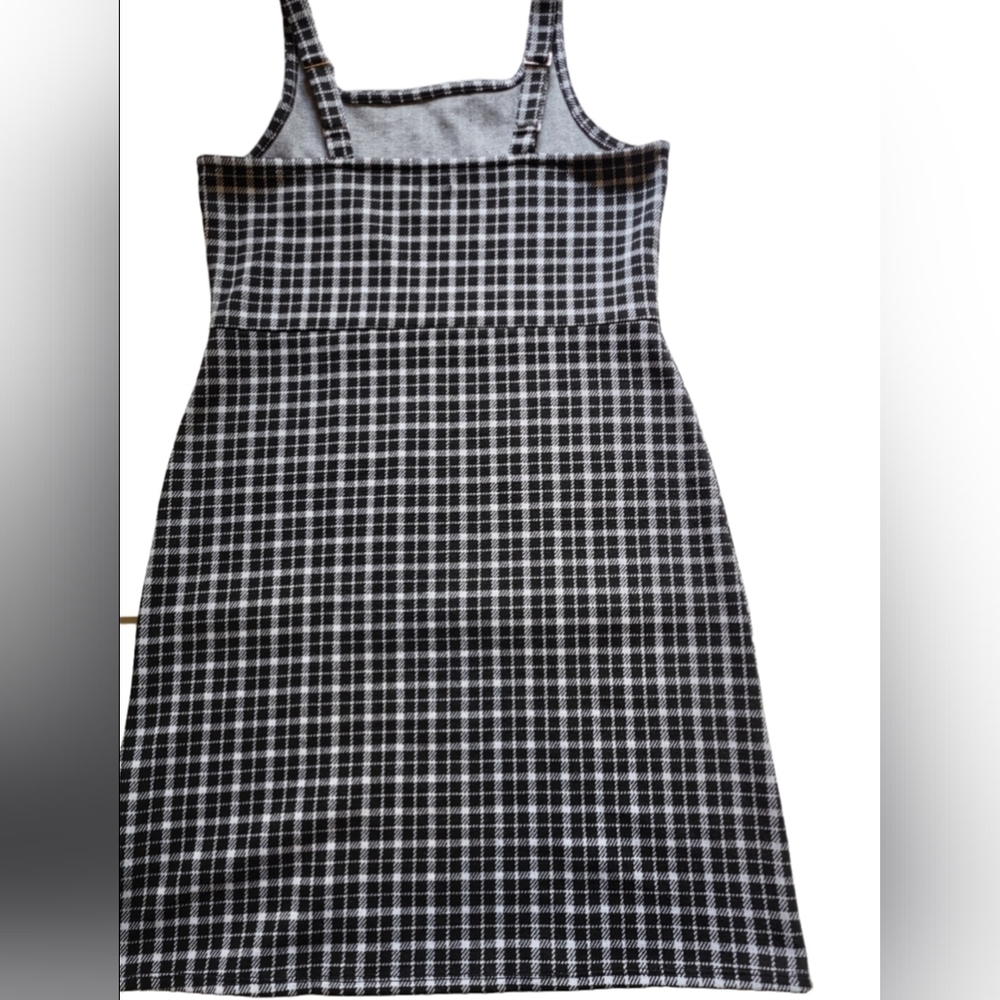 Wonder Nation Black and White Sleeveless Mock Neck Dress - Picture 2 of 8